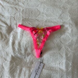 NWT Sexy For Love and Lemons Lace Thong